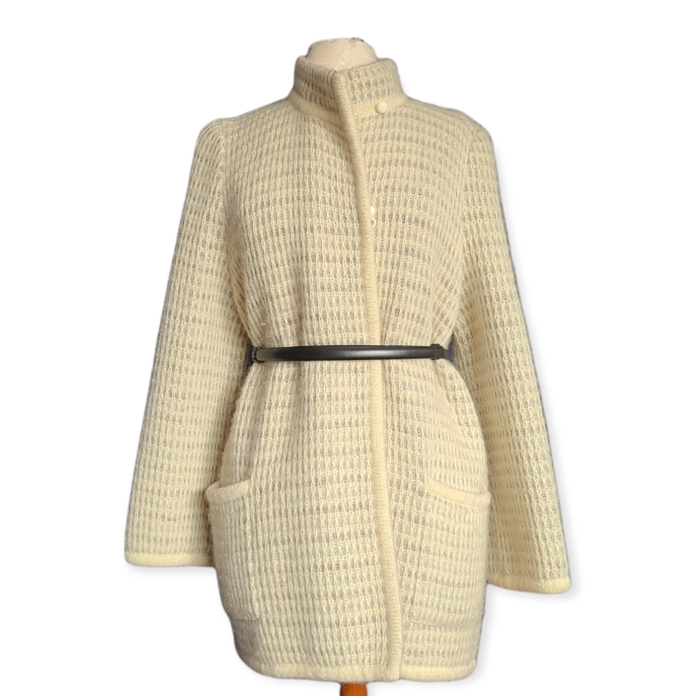 I.B. DIFFUSION Mohair Wool Oversized Cardigan